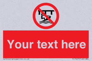 Custom Do not use watercraft in the vicinity of piers